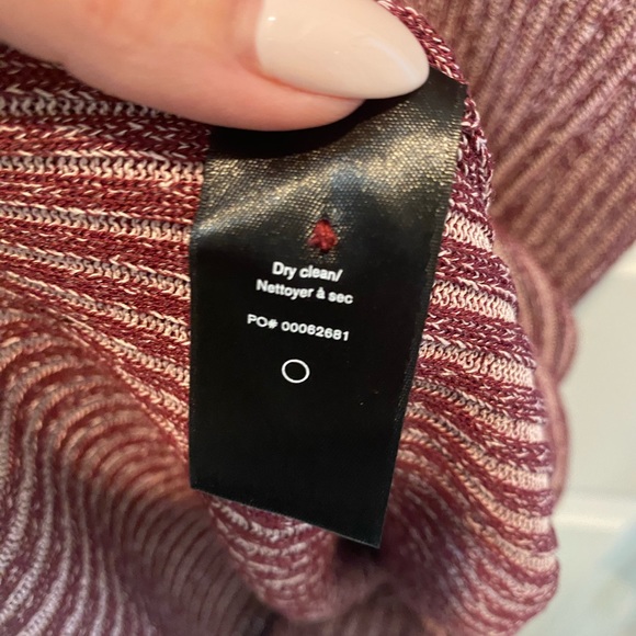 NWOT RAG & BONE Alexis Long Sleeve Rib Knit V-Neck Sweater Mini Dress - Picture 13 of 13